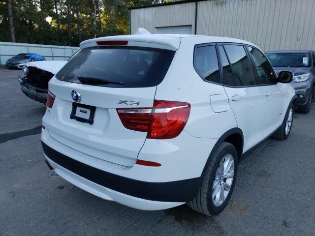 5UXWX9C53E0D35442 - 2014 BMW X3 XDRIVE2 WHITE photo 4