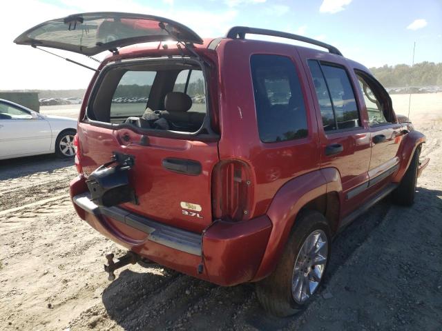 1J4GL38K75W644638 - 2005 JEEP LIBERTY RE Tünd qırmızı foto 4
