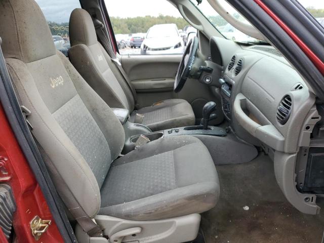 1J4GL38K75W644638 - 2005 JEEP LIBERTY RE Tünd qırmızı foto 5
