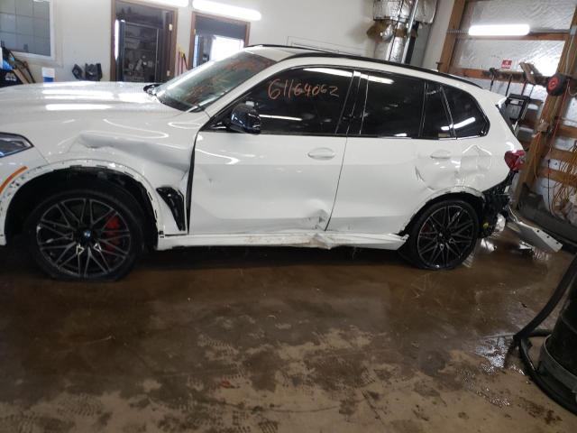 5YMJU0C07M9H36305 - 2021 BMW X5 M WHITE photo 9