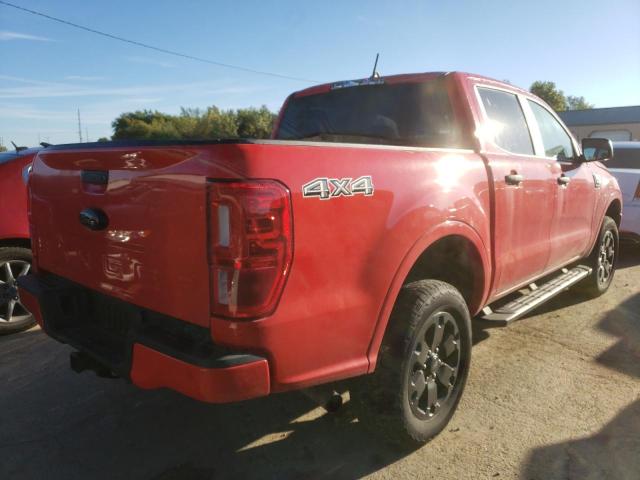 1FTER4FH8MLD55986 - 2021 FORD RANGER XL RED photo 4