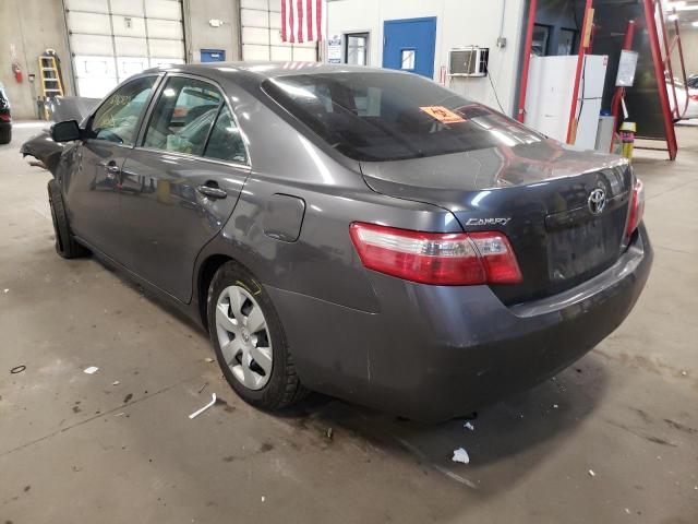 4T4BE46K08R024296 - 2008 TOYOTA CAMRY CE GRAY photo 3