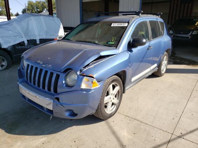 1J8FF57W07D123180 - 2007 JEEP COMPASS LI BLUE photo 2