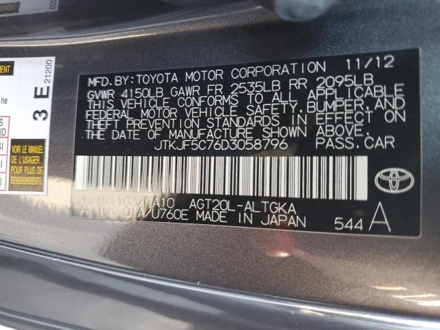 JTKJF5C76D3058796 - 2013 SCION TOYOTA  TC  照片 10