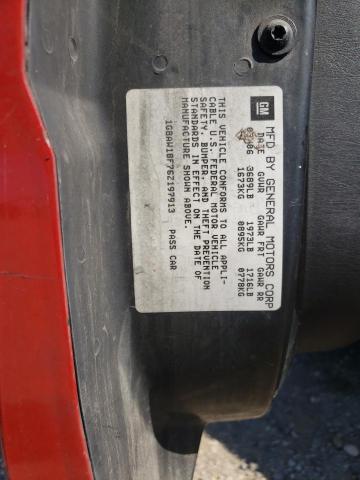 1G8AW18F76Z197913 - 2006 SATURN ION LEVEL RED photo 10