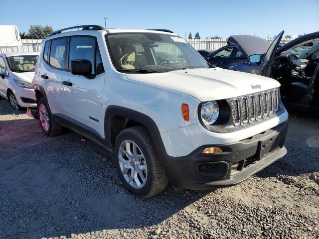 ZACCJBABXJPJ48445 - 2018 JEEP RENEGADE S WHITE photo 1