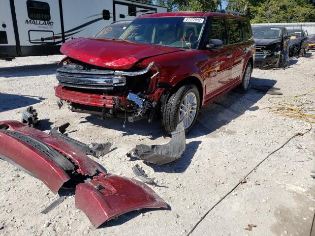 2FMGK5C87JBA02461 - 2018 FORD FLEX SEL 勃艮第红 照片 2