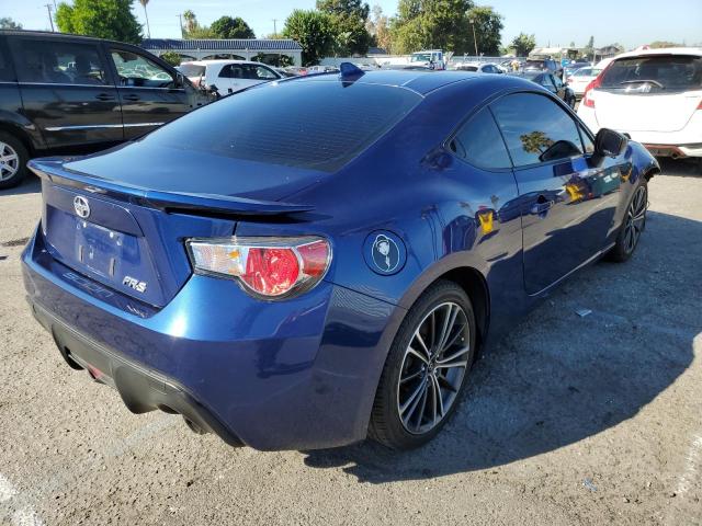 JF1ZNAA19F8708754 - 2015 TOYOTA SCION FR-S BLUE photo 4