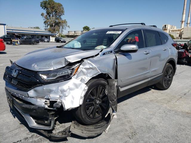 5J6RW2H9XLL004817 - 2020 HONDA CR-V TOURI SILVER photo 2