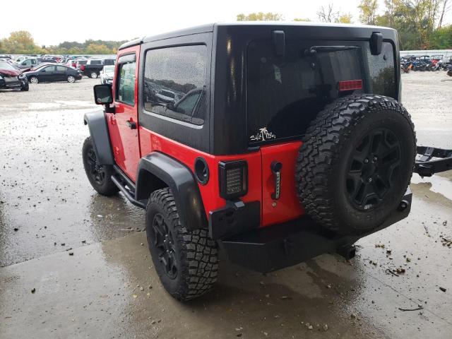 1C4AJWAG2HL712780 - 2017 JEEP WRANGLER S 红色 照片 3