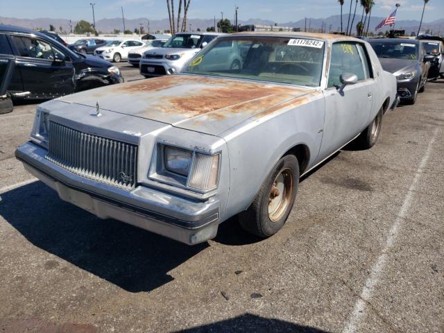 4J47Y9Z192207 - 1979 BUICK REGAL BLUE photo 2