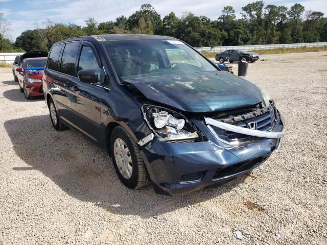 5FNRL3H22AB109276 - 2010 HONDA ODYSSEY LX BLUE photo 1