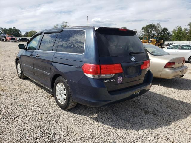 5FNRL3H22AB109276 - 2010 HONDA ODYSSEY LX BLUE photo 3