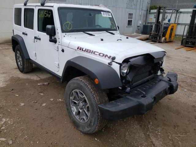 1C4BJWFG4EL199332 - 2014 JEEP WRANGLER U WHITE photo 1