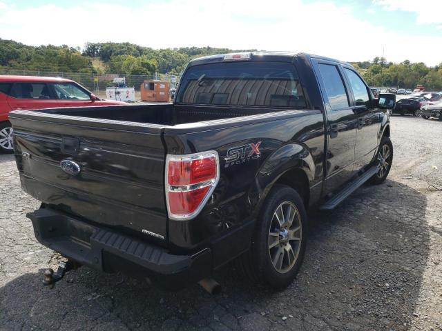 1FTFW1EF7EFA14039 - 2014 FORD F150 2WD BLACK photo 4