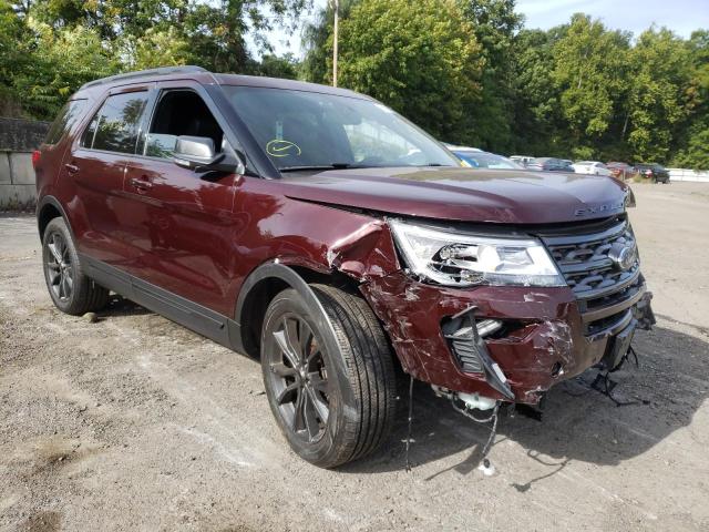 1FM5K8D89JGA50592 - 2018 FORD EXPLORER X BURGUNDY photo 1