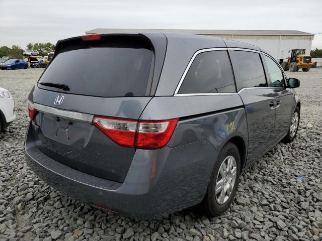 5FNRL5H25DB032208 - 2013 HONDA ODYSSEY LX GRAY photo 4