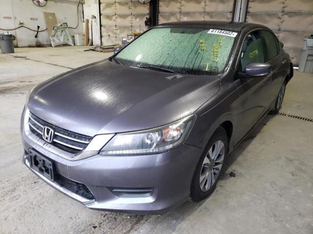 1HGCR2F38FA111786 - 2015 HONDA ACCORD LX GRAY photo 2