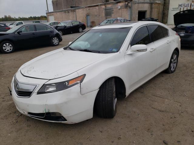 19UUA8F54DA014663 - 2013 ACURA TL TECH WHITE photo 2