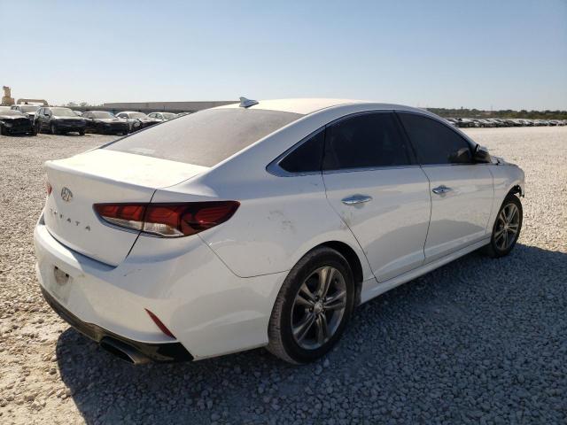 5NPE34AF0KH770129 - 2019 HYUNDAI SONATA LIM WHITE photo 4