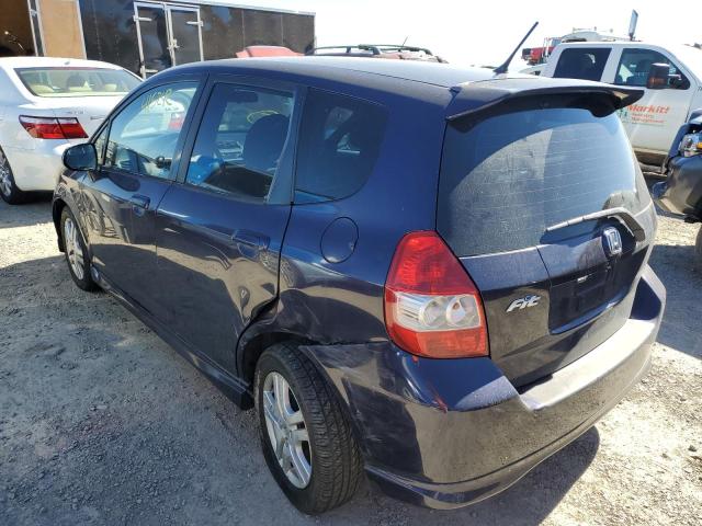 JHMGD38618S055620 - 2008 HONDA FIT SPORT BLUE photo 3