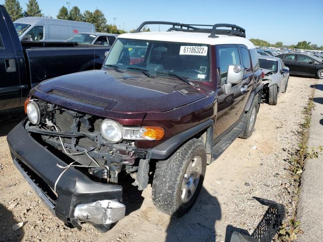 JTEBU11F870020461 - 2007 TOYOTA FJ CRUISER BURGUNDY photo 2