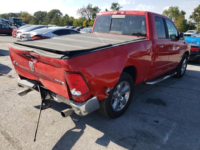 1C6RR7GT0JS106242 - 2018 RAM 1500 SLT RED photo 4