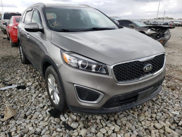 5XYPGDA51GG038322 - 2016 KIA SORENTO LX GRAY photo 1