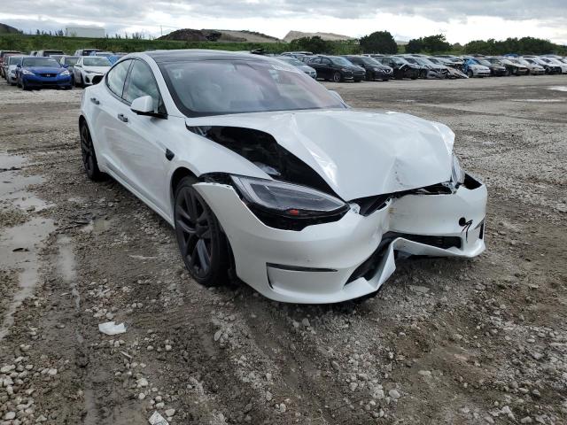 5YJSA1E67NF460760 - 2022 TESLA MODEL S Սպիտակ լուսանկար 9
