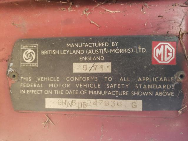 GHN5UB247638G - 1971 MG ALL MODELS RED photo 10