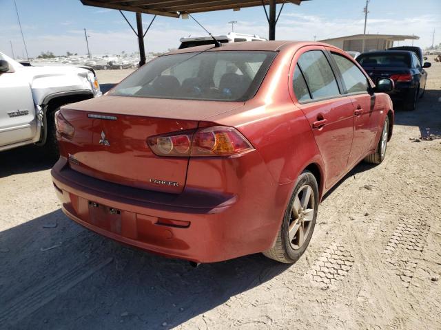 JA3AU26U59U017735 - 2009 MITSUBISHI LANCER ES/ RED photo 4