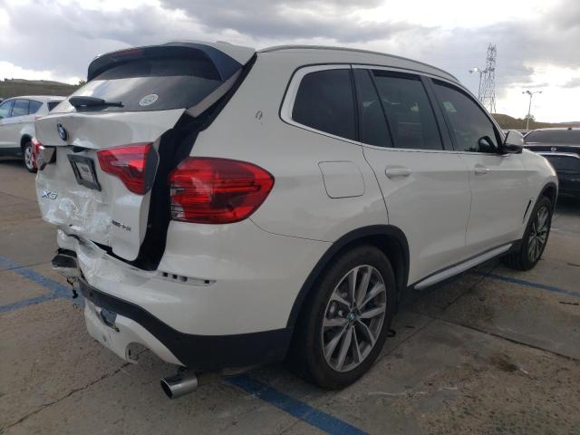 5UXTR9C5XKLD97945 - 2019 BMW X3 XDRIVE3 WHITE photo 4
