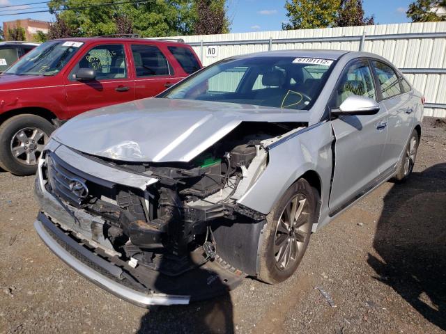 5NPE34AF0FH097137 - 2015 HYUNDAI SONATA SPO SILVER photo 2