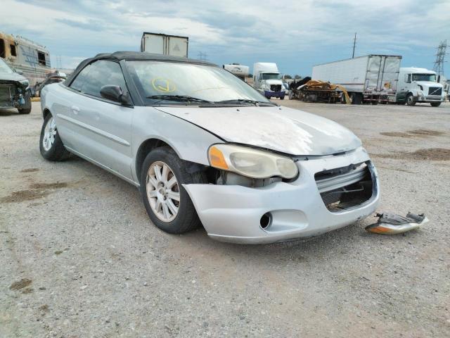 1C3EL75R14N190269 - 2004 CHRYSLER SEBRING GT SILVER photo 1