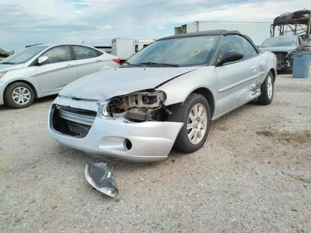 1C3EL75R14N190269 - 2004 CHRYSLER SEBRING GT SILVER photo 2