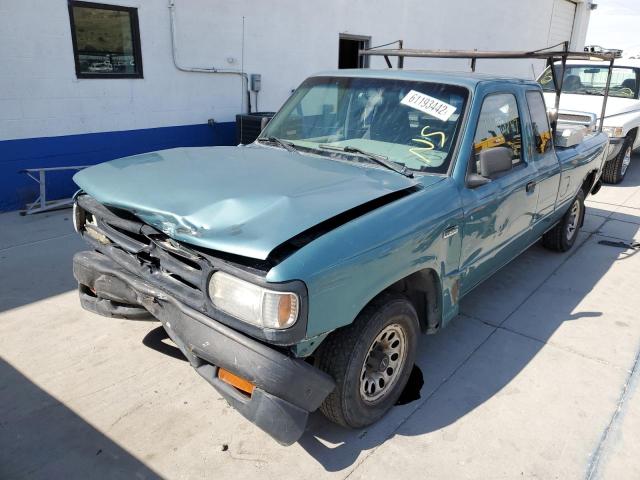 4F4CR16A9RTM98436 - 1994 MAZDA B2300 CAB GREEN photo 2