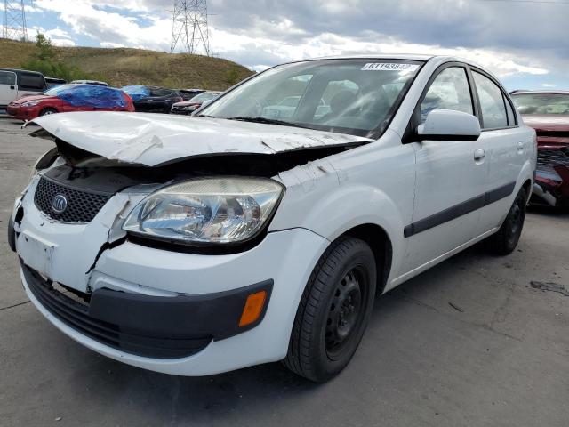 KNADE123776211152 - 2007 KIA RIO BASE WHITE photo 2