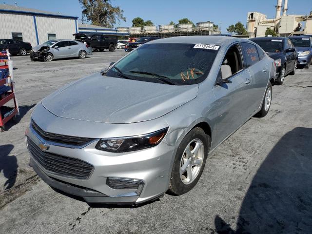 1G1ZB5ST7GF275841 - 2016 CHEVROLET MALIBU LS GRAY photo 2