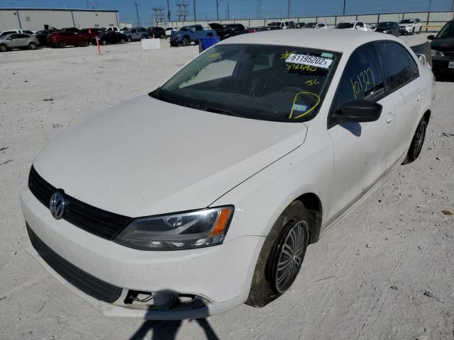 3VW2K7AJ4EM376690 - 2014 VOLKSWAGEN JETTA BASE 白色 照片 2