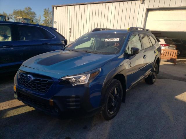 4S4BTGUD0N3232265 - 2022 SUBARU OUTBACK WI BLUE photo 2