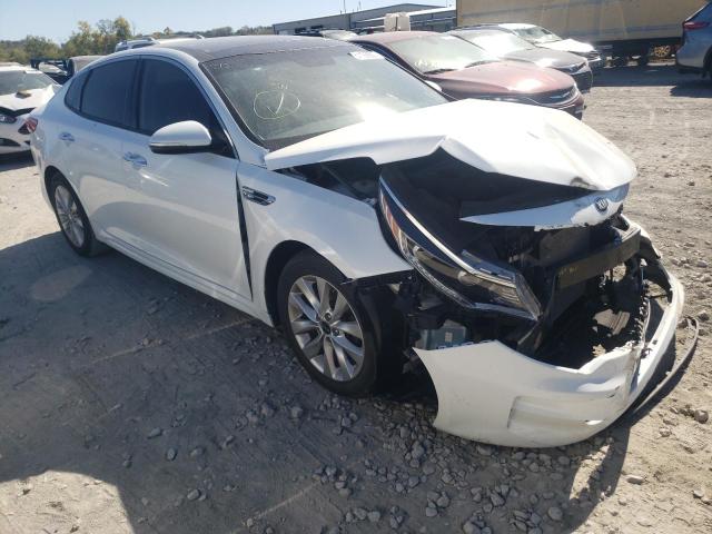 5XXGU4L32GG050245 - 2016 KIA OPTIMA EX WHITE photo 1