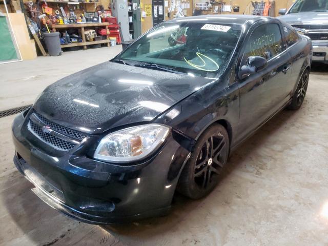 1G1AP18X687337548 - 2008 CHEVROLET COBALT SS BLACK photo 2