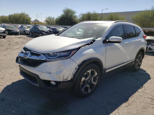 2HKRW2H98JH673384 - 2018 HONDA CR-V TOURI WHITE photo 2