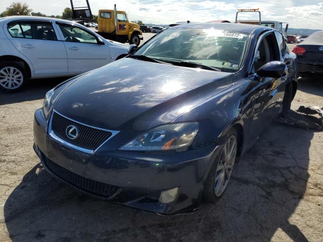 JTHBK262185052340 - 2008 LEXUS IS 250 BLUE photo 2