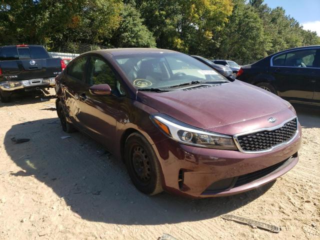 3KPFK4A76HE097067 - 2017 KIA FORTE LX MAROON photo 1