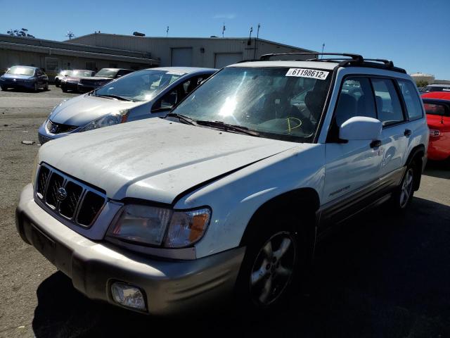 JF1SF65542H758528 - 2002 SUBARU FORESTER S WHITE photo 2