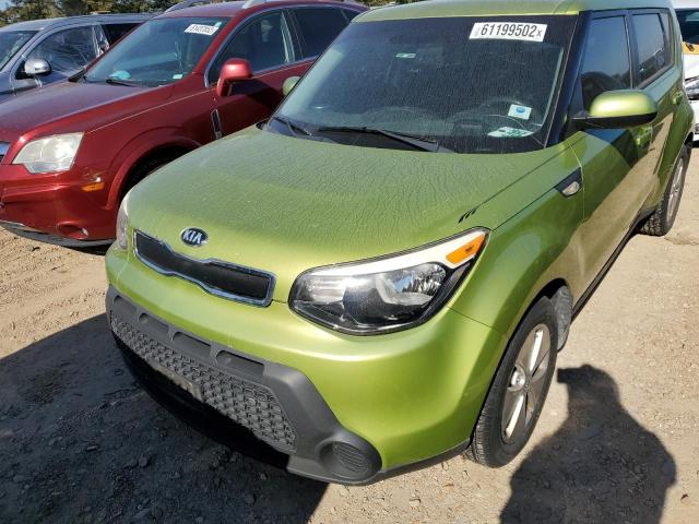 KNDJN2A2XE7044362 - 2014 KIA SOUL GREEN photo 2