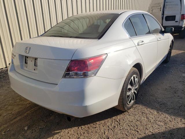 1HGCP26318A082169 - 2008 HONDA ACCORD LX WHITE photo 4