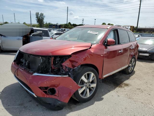 5N1AR2MN0DC631682 - 2013 NISSAN PATHFINDER RED photo 2