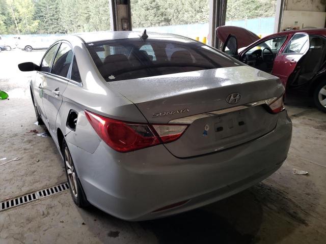 5NPEB4AC8BH280613 - 2011 HYUNDAI SONATA GLS BLUE photo 3